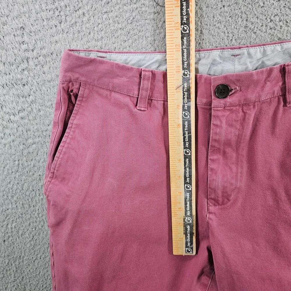 Bonobos Mens Athletic Fit Chino Pants Pink Stretch Cotton 33x32